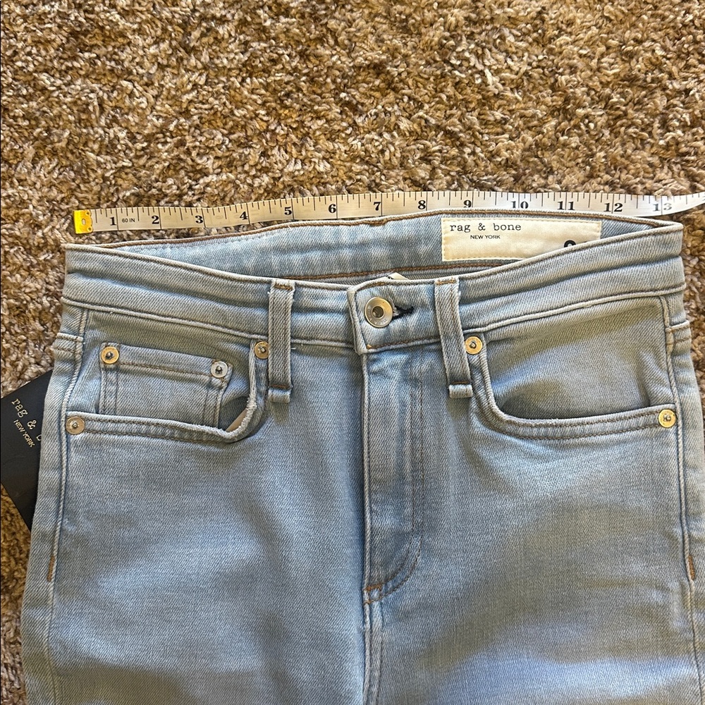 NWT Rag & Bone Jeans High Rise Ankle Cigarette Sunset 24 - Picture 4 of 7